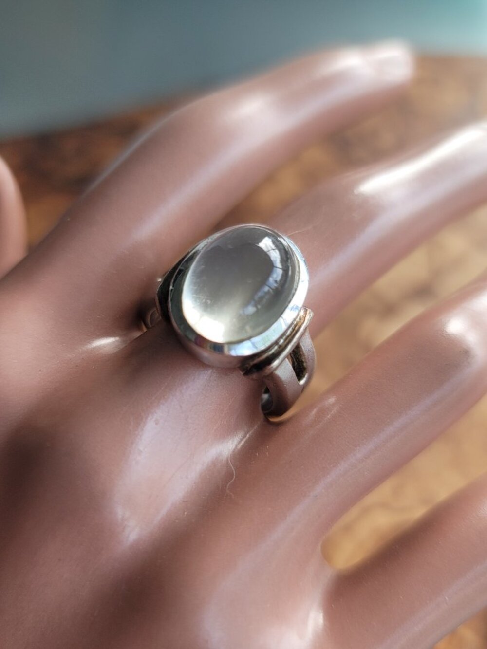 Vintage (1960s-70s) Opalite & Sterling Ring